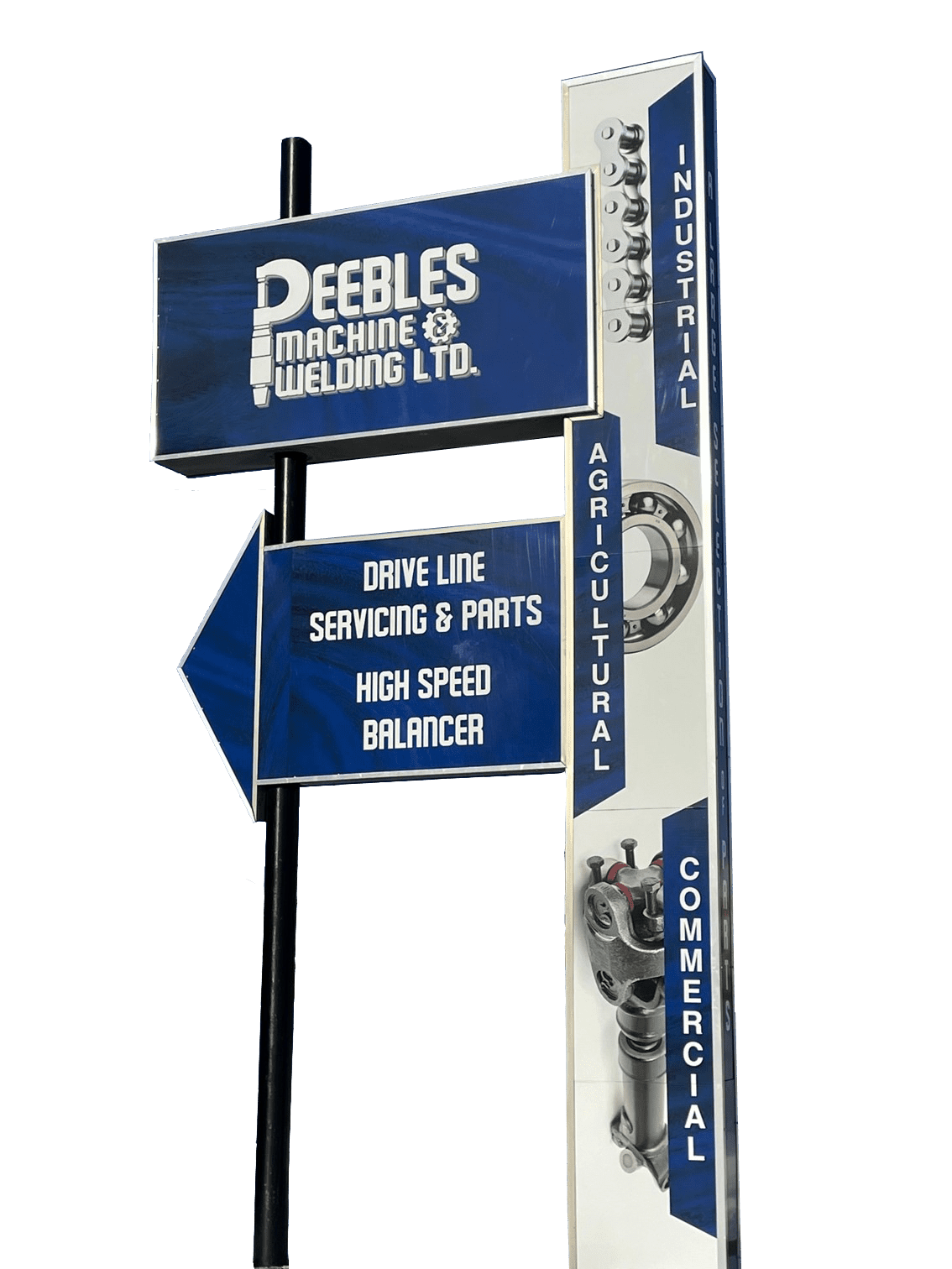 Pebbles header sign image